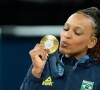 Rebeca Andrade ganhou a medalha de ouro na final do solo nas Olimpíadas de Paris 2024