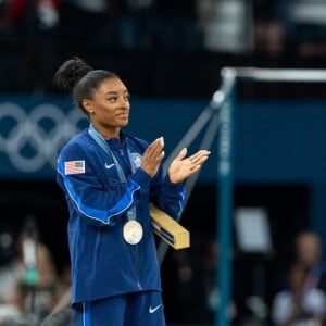 Simone Biles ficou feliz com o ouro de Rebeca Andrade nas Olimpíadas de Paris 2024