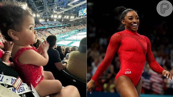 Ronni Biles foi assistir Simone Biles vestida igual a ela nas Olimpíadas de Paris 2024