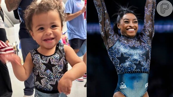 A sobrinha de Simone Biles encantou os torcedores ao surgir com o mesmo collant da ginasta