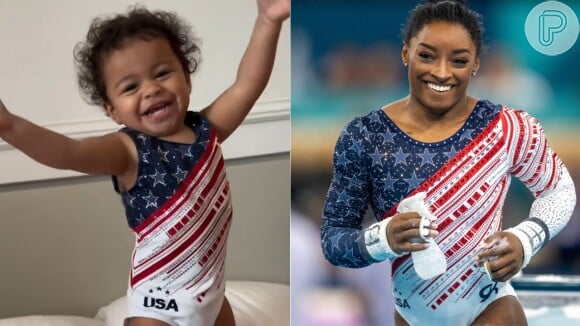 A sobrinha de Simone Biles recriou os collants que a ginasta usou nas Olimpíadas de Paris 2024