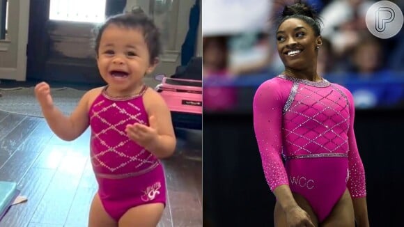 A sobrinha de Simone Biles também recriou os collants da ginasta fora das Olimpíadas de Paris 2024