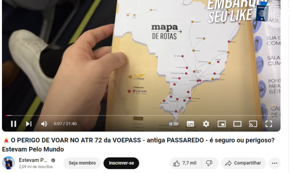 O vídeo sobre as falhas de segurança do avião da VoePass foi publicado 11 dias antes do acidente