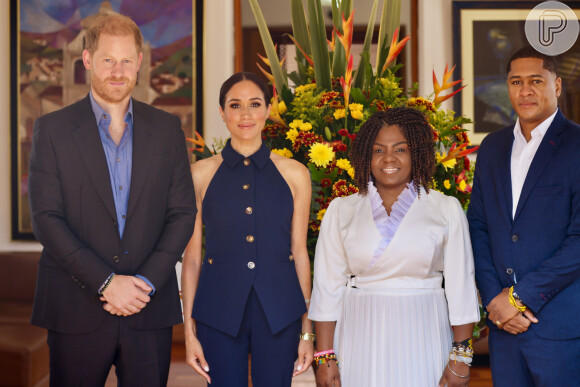 Meghan Markle e Príncipe Harry estão em viagem à Colômbia e vão perder a reunião importante.