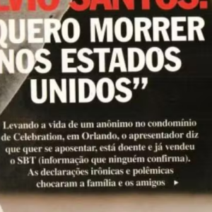 A Revista Contigo publicou a matéria, deixando explícito que tudo parecia ser uma grande ironia de Silvio Santos