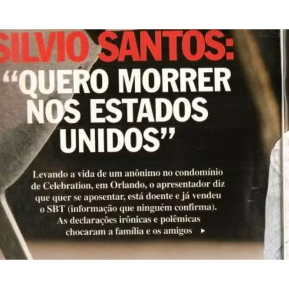 A Revista Contigo publicou a matéria, deixando explícito que tudo parecia ser uma grande ironia de Silvio Santos