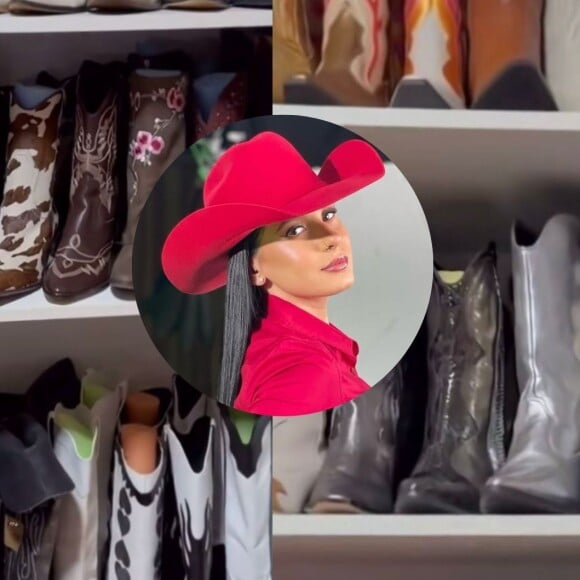 Ana Castela tem mais de 60 botas guardadas no closet