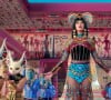 Katy Perry no videoclipe de 'Dark Horse', como uma deusa egípcia