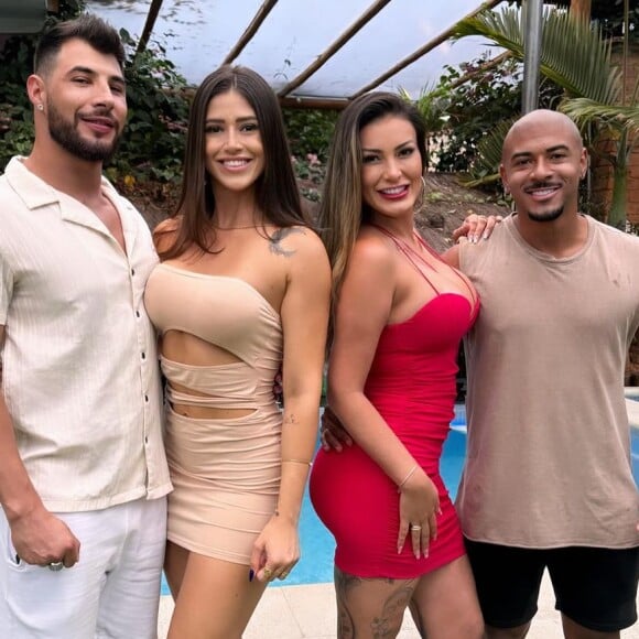 Andressa Urach e Lucas Ferraz se separaram após 8 meses de namoro; casal chegou a gravar vídeos pornô com outros modelos