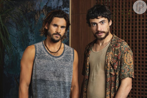 Jaffar Bambirra e Nicolas Prattes são irmãos na novela Mania de Você