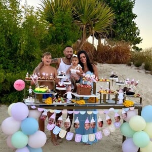 Aniversário de Mavie contou com a família de Neymar e Bruna Biancardi e alguns amigos íntimos do casal