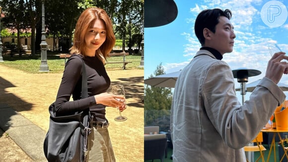 O casal Jung Kyung Ho e Choi Sooyoung - do 'Girls' Generation'.
