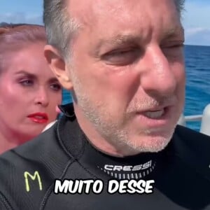 'Angélica não vai gostar': disparou Luciano Huck antes de pular no mar com tubarões ao lado do filho Benício