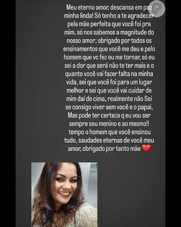 Ex-candidata à 'Morena do Tchan' Graciane Azevedo ganhou emocionante homenagem do único filho, na web