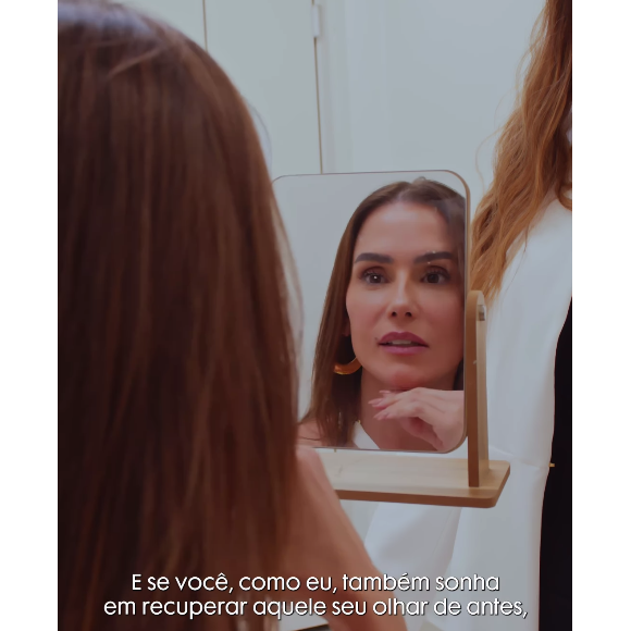 Deborah Secco se mostrou muito satisfeita com o resultado parcial da remoção, antes da mudança definitiva