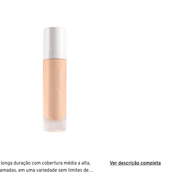 Rihanna não vive sem sua base líquida de longa duração, que custa R$ 269