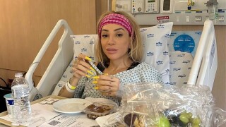 Após perder 30 kg, Maya Massafera surge em foto no hospital e comemora nova cirurgia plástica: 'Que venha o verão'