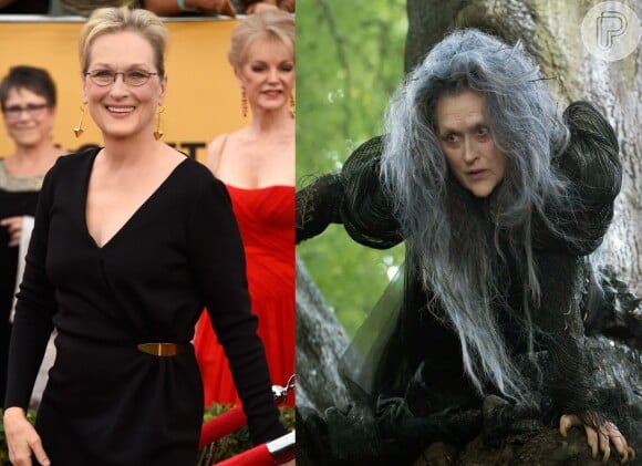Meryl Streep é outra a roubar a cena na pele de uma bruxa malvada no filme 'Caminhos da floresta', pelo qual concorre ao Oscar de Melhor Atriz Coadjuvante em 2015. A atriz recebeu sua 19ª indicação da academia e pode levar sua 4ª estatueta para casa