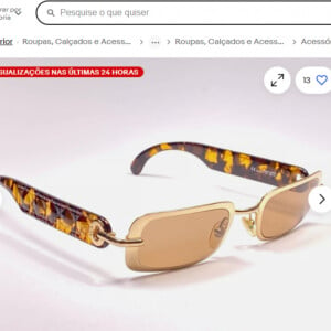 Como trata-se de um modelo vintage da Dior, fica meio difícil de encontrar nas lojas. Provavelmente o consumidor só vai conseguir encontrar o óculos em plataformas como o eBay.