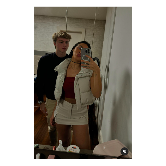 Duda Guerra é namorada de Benício Huck, segundo filho de Angélica e Luciano Huck