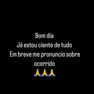 Nesta manhã, o rapper KT já se pronunciou em seus stories, na web.