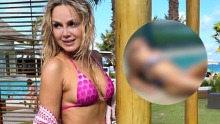 Prestes a estrear na Globo, Eliana exibe corpo definido em foto de biquíni na piscina e web reage: 'Um tiro na cara da sociedade'