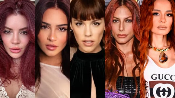 Mudanças de visual das famosas em 2024: tons de ruivo imperam na escolha e se tornam os queridinhos das celebs