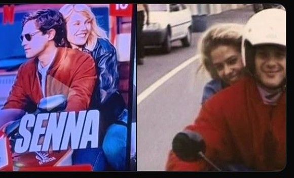 Série 'Senna' recria momentos de Ayrton Senna com Adriane Galisteu, mas com a atriz que faz Xuxa no lugar