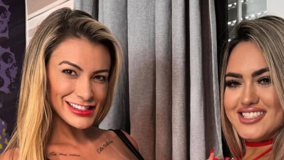 'Como recusar o pedido?': Andressa Urach grava novo vídeo pornô com mulher grávida e causa revolta na web. 'Coitado desse bebê'