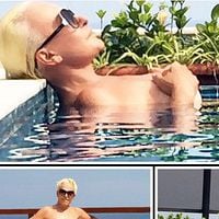 Ana Maria Braga posa de topless em piscina antes de voltar ao 'Mais Você'