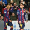 Com uma marca de 22 gols em 27 partidas na temporada, Neymar e Messi juntos já marcaram mais gols que a maioria dos clubes da Espanha esse ano