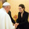 Também em 2014, Angelina Jolie foi recebida pelo Papa Francisco