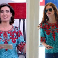 Fátima Bernardes e Marina Ruy Barbosa usam a mesma camisa no valor de R$ 1.600