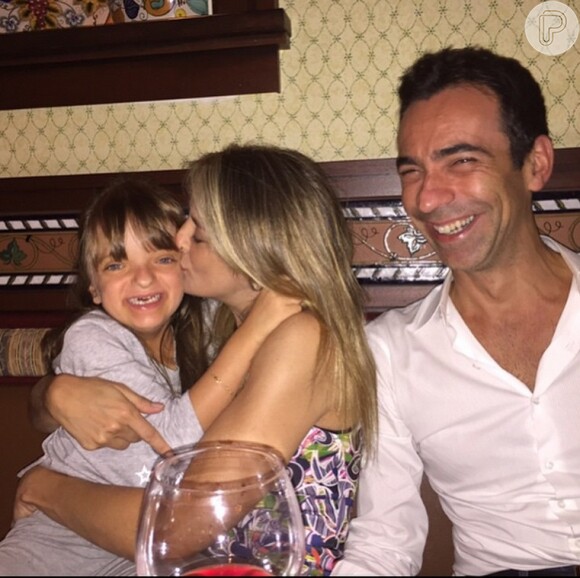 Rafaella Justus, de 5 anos, é filha de Robertos Justus e Ticiane Pinheiro, de quem se separou. Apresentadora vive romance com Cesar Tralli