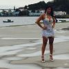 Dias antes do Carnaval 2015, Raissa Machado já exibe um corpo escultural de rainha de bateria:. 'Terei pouco tempo para me preparar', disse ela, que deu à luz em dezembro de 2014