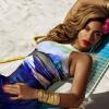 Beyoncé posou para a campanha em uma praia das Bahamas