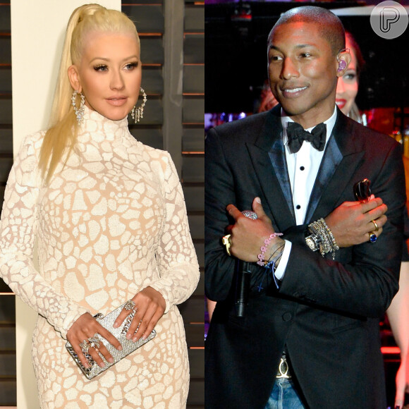 Christina Aguilera entrega parceria com Pharrell Williams: 'Estou adorando', comentou a xantora em entrevista à revista 'Billboard', nesta segunda-feira, 23 de fevereiro de 2015
