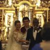 O casamento de Fernanda Souza e Thiaguinho foi celebrado pelo padre Reginaldo Manzotti