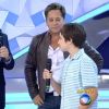 Gugu incentivou o filho, João Augusto, a entrevistar Leonardo, mas admitiu: 'Ele é envergonhado'