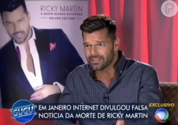 Ricky Martin comentou a notícia que teria morrido em acidente de carro: 'Uma coisa horrível'