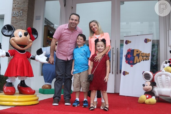 Alexandre Junior, filho de Ana Hickmann e Alexandre Correa, comemora aniversário de 1 ano, no Buffet Planet Mundi, em São Paulo, em 7 de março de 2015