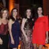 Vera Zimmermann, Adriana Garambone, Larissa Maciel e Lisandra Souto na coletiva de imprensa da novela 'Os Dez Mandamentos'