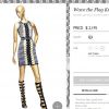 Vestido de Fernanda Lima, da grife Versace, custa US$ 2.195, cerca de R$ 7 mil