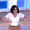 Fátima Bernardes se diverte em aula de Bambolê Fitness no programa 'Encontro'
