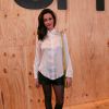 Luisa Micheletti também esteve no primeiro dia da São Paulo Fashion Week, nesta segunda-feira, 13 de abril de 2015