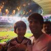 'Com ele é sempre festa garantida', escreveu Kaká sobre jogo de futebol que assistiu ao lado do filho
