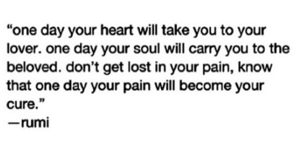 Em outro post, Cara Delevingne compartilhou um trecho do poeta Rumi. 'Um dia sua dor se tornará sua cura'