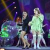Anitta e Angélica cantaram juntas na festa de comemoração aos 50 anos da Globo, nesta quinta-feira, 23 de abril de 2015