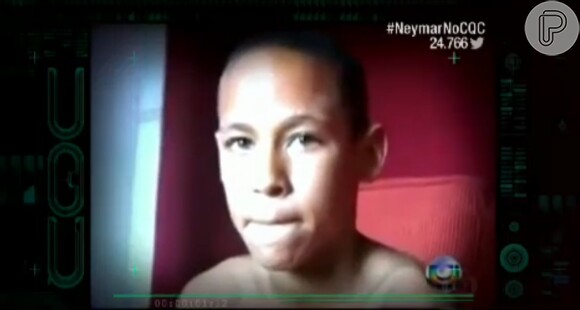 'CQC' mostra vídeo de Neymar quando era criança dizendo que torcia para o Palmeiras