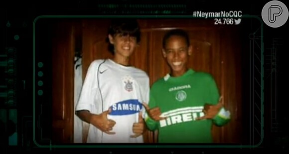 'CQC' mostra foto de Neymar quando ela era criança